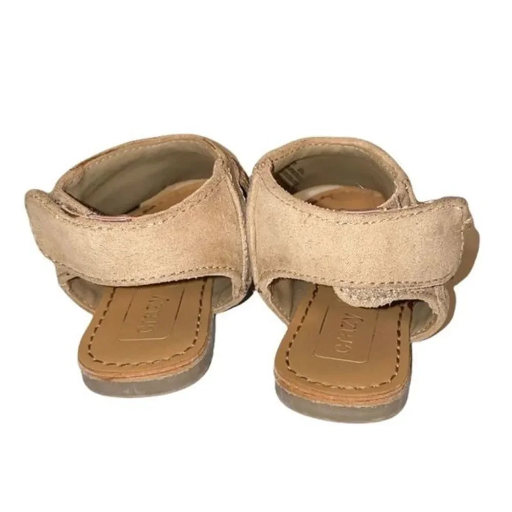 🎀3/$23🎀 crazy 8 nude fringe bootie flats